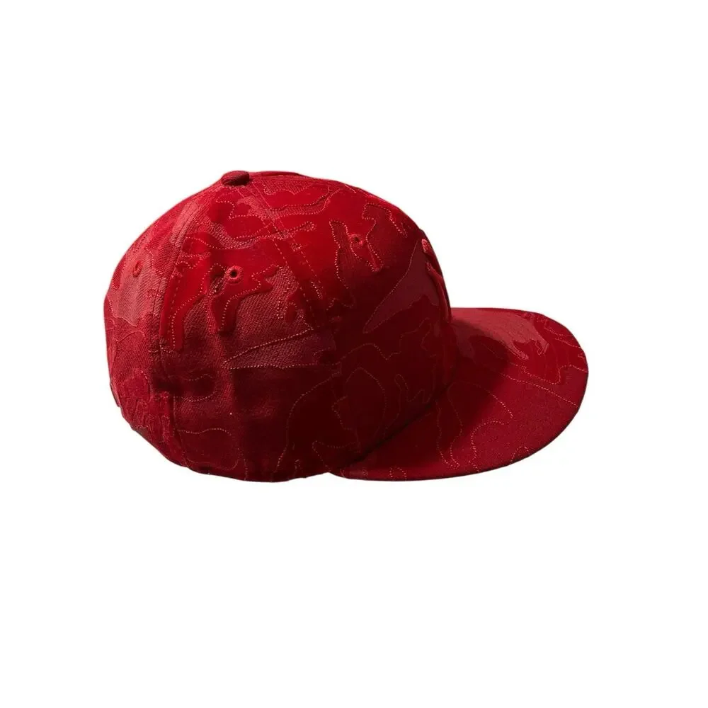 RARE Exclusive New Era 59Fifty 7 New York Yankees RED Hat Cap DISCONTINUED